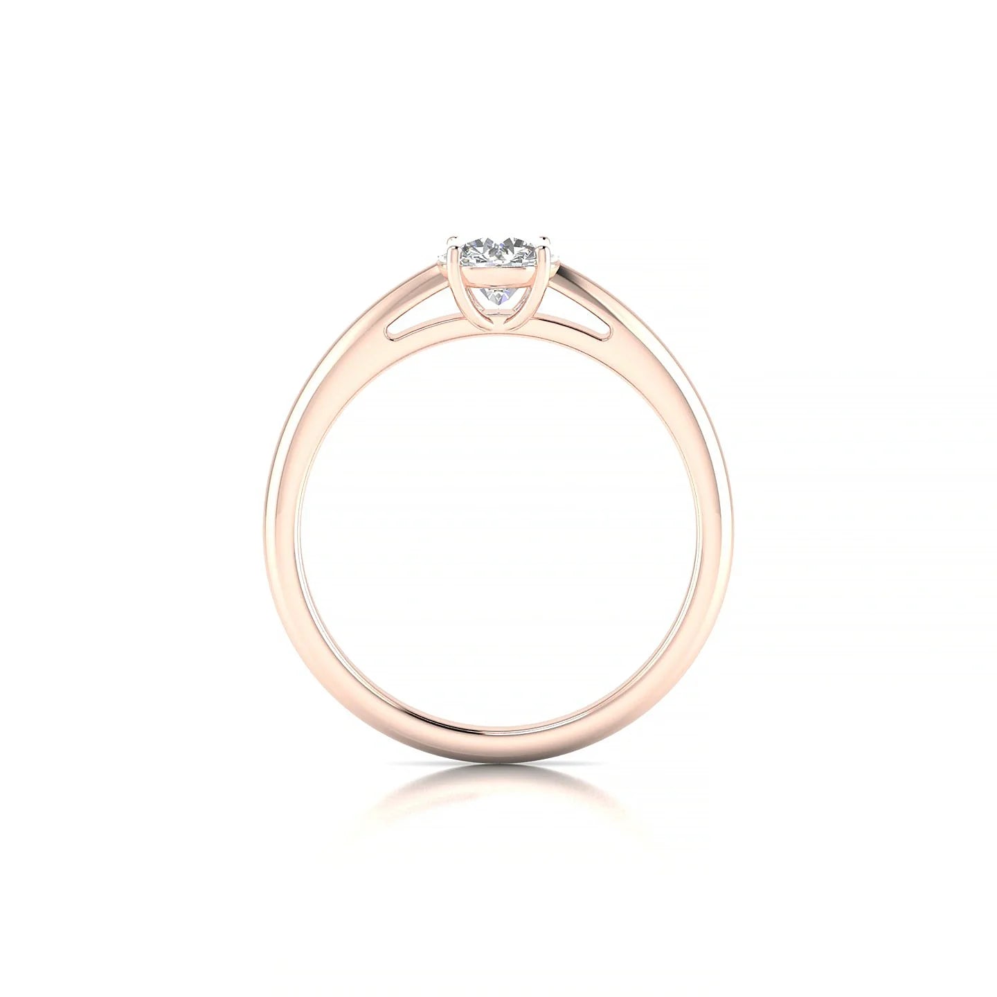 Treasure | 18k Rose Gold 5.2 mm Round Diamond Ring