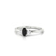 Trio | Bague Diamant Noir Ovale