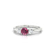 Trio | Bague Rhodolite Ronde