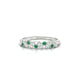 Veil | Round Emerald Ring