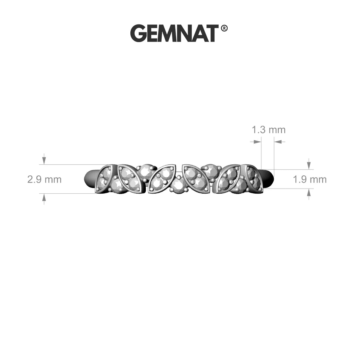 Veil | 18k Yellow Gold 1.5 mm Round Ruby Ring
