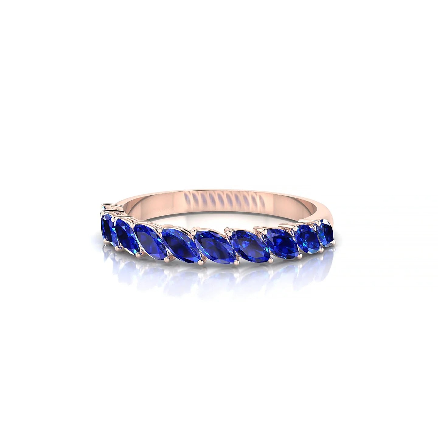 Virtue | 18k Rose Gold 4 x 2 mm Marquise Sapphire Ring