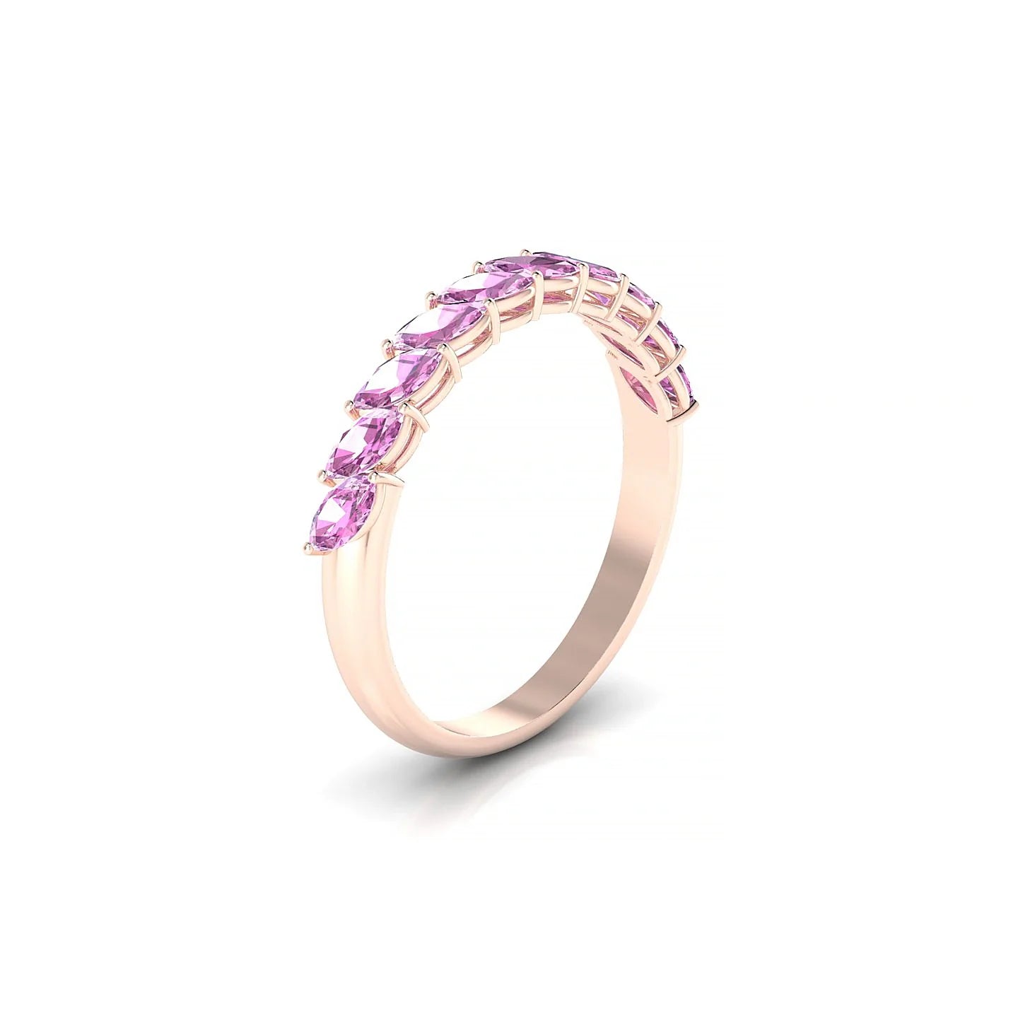 Virtue | 18k Rose Gold 4 x 2 mm Marquise Pink Sapphire Ring