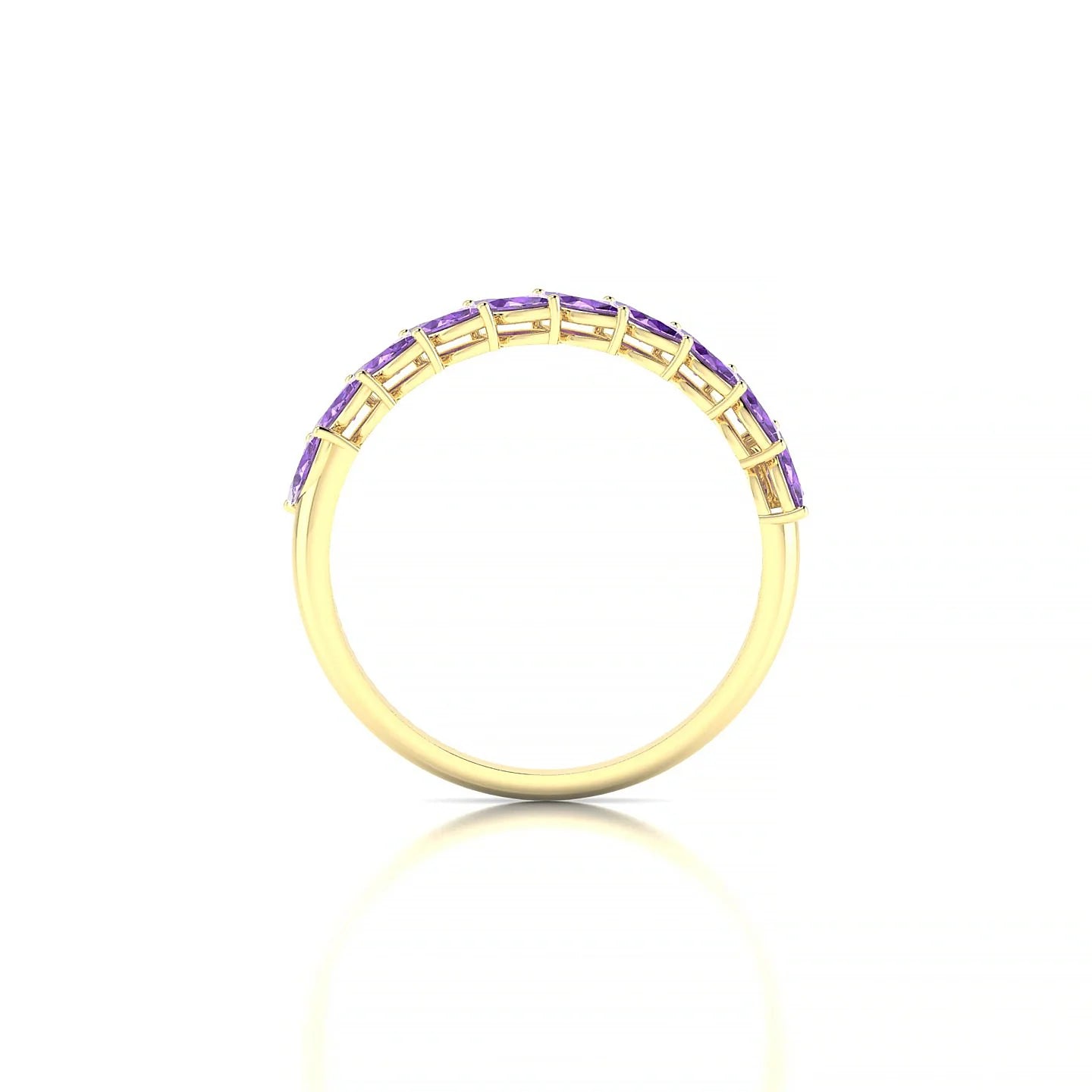 Virtue | 18k Yellow Gold 4 x 2 mm Marquise Amethyst Ring
