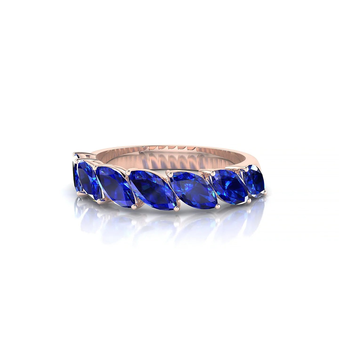 Virtue | 18k Rose Gold 6 x 3 mm Marquise Sapphire Ring