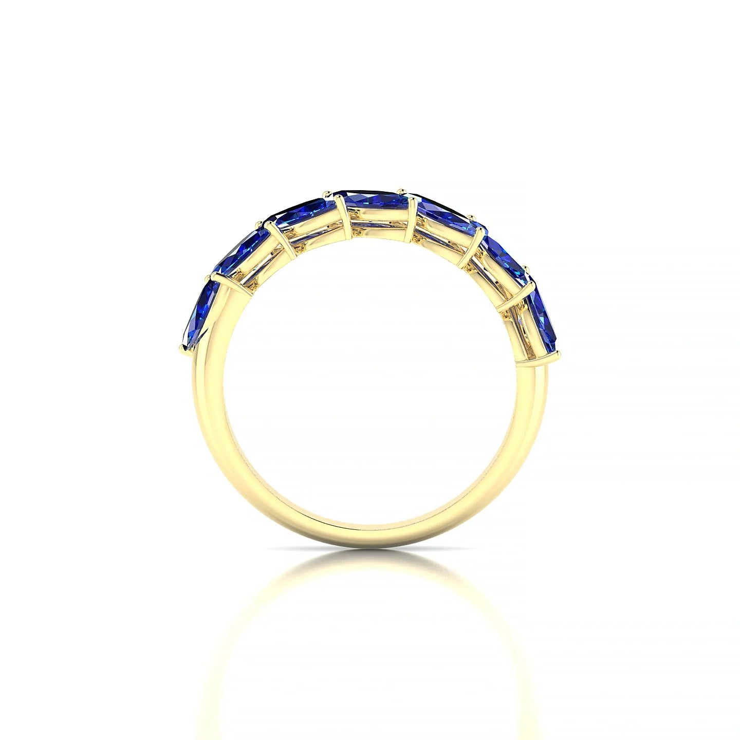 Virtue | 18k Yellow Gold 6 x 3 mm Marquise Sapphire Ring