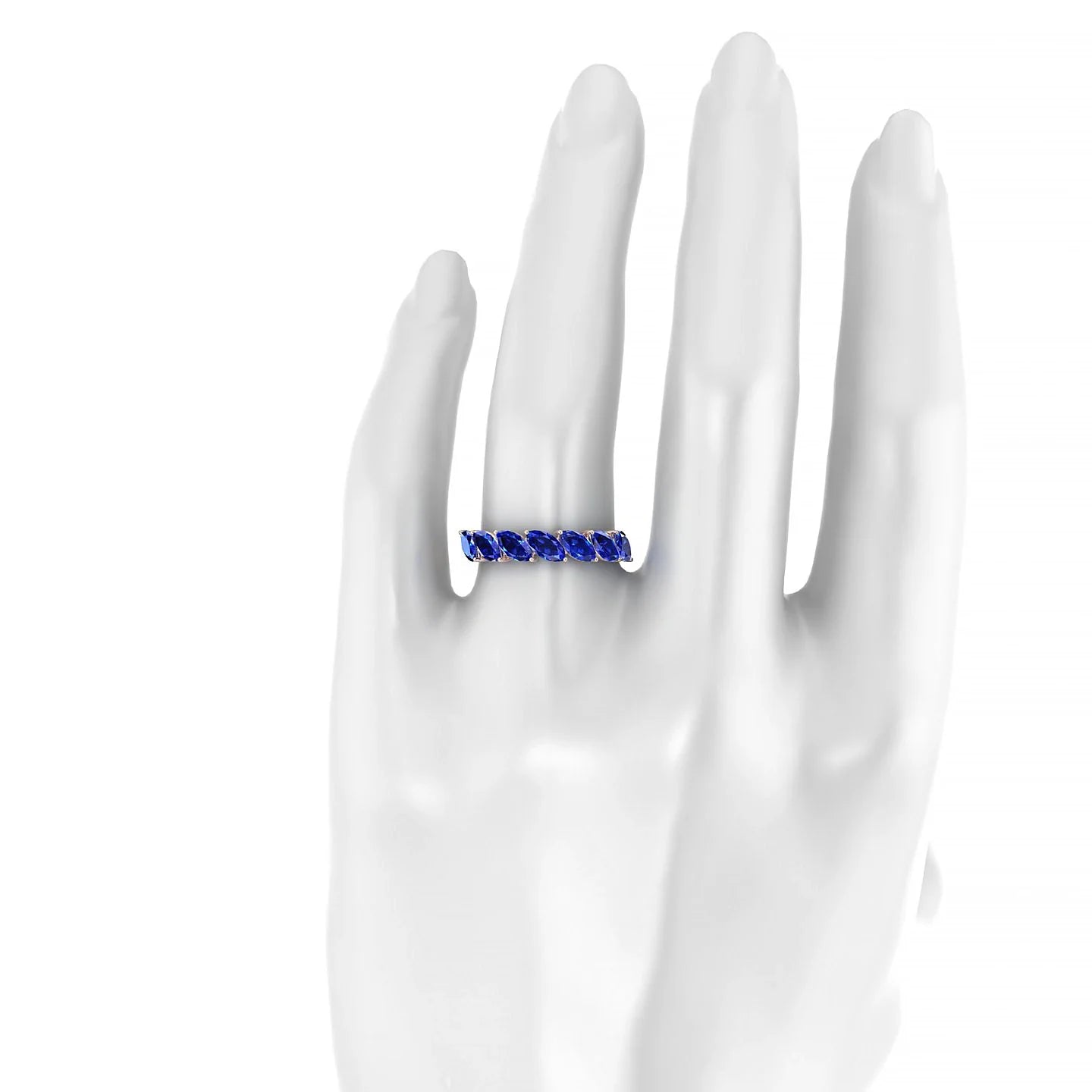 Virtue | 18k Rose Gold 6 x 3 mm Marquise Sapphire Ring
