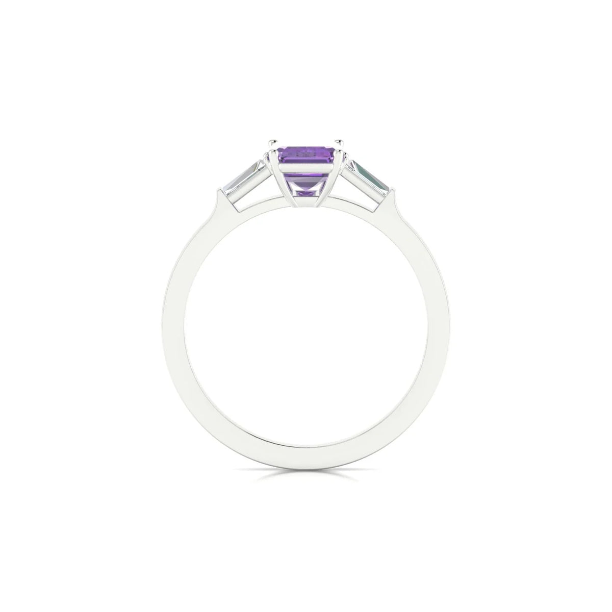 Vow | 18k White Gold 7 x 5 mm Emerald Amethyst Ring