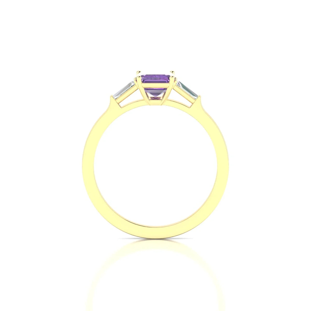 Vow | 18k Yellow Gold 7 x 5 mm Emerald Amethyst Ring