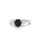 Water | Bague Diamant Noir Rond