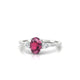 Waterfall | Oval Rhodolite Ring