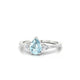 Waterfall | Pear Aquamarine Ring