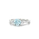 Waterfall | Bague Aigue-marine Ronde