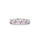 Whisper | Round Pink Sapphire & Diamond Ring