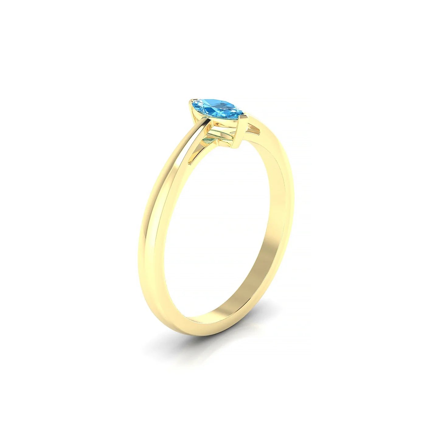 Zenith | 18k Yellow Gold 6 x 3 mm Marquise Topaz Ring