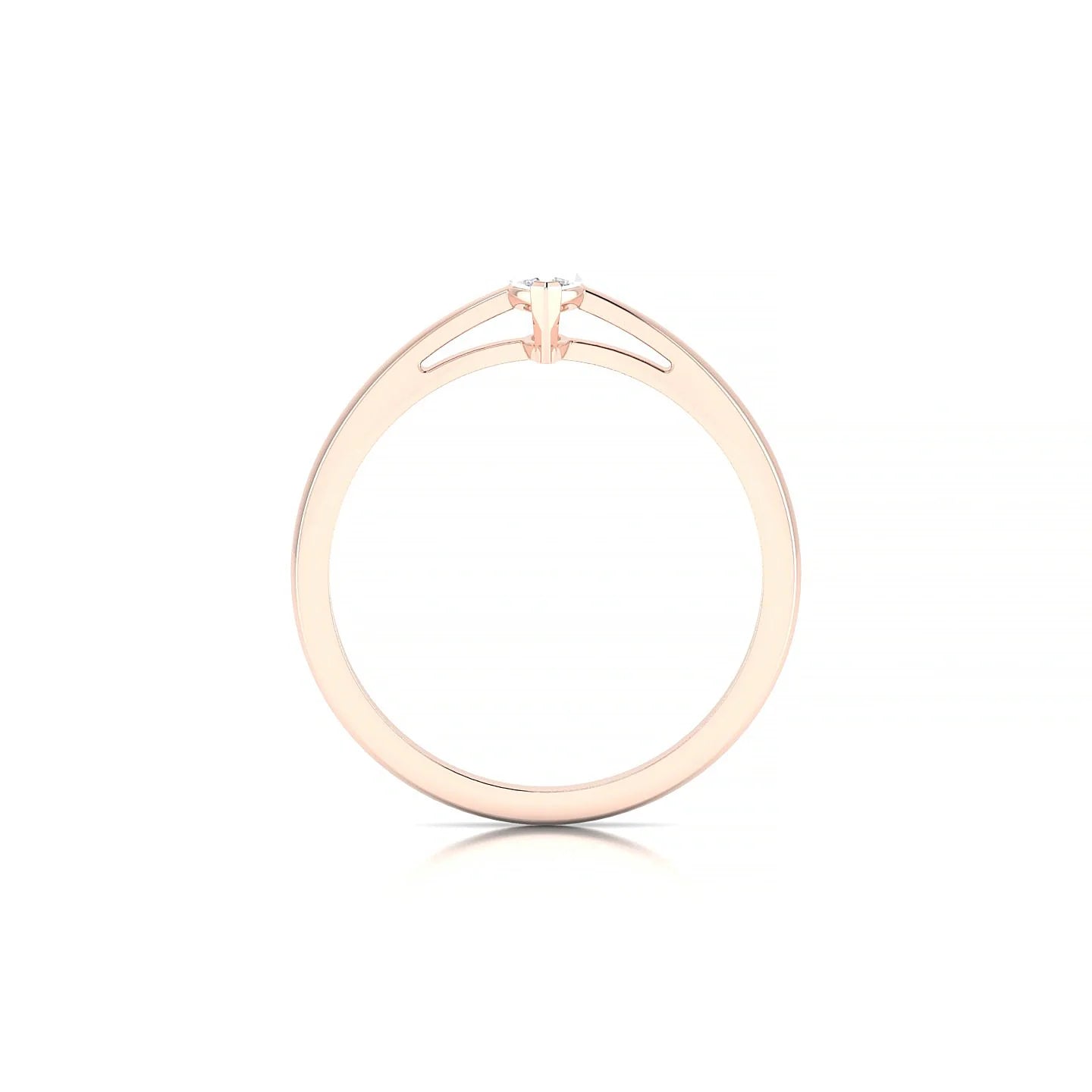 Zenith | 18k Rose Gold 6 x 3 mm Marquise Diamond Ring