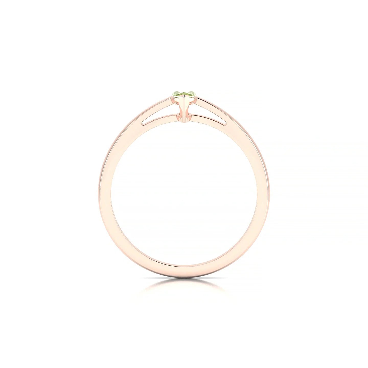 Zenith | 18k Rose Gold 6 x 3 mm Marquise Peridot Ring