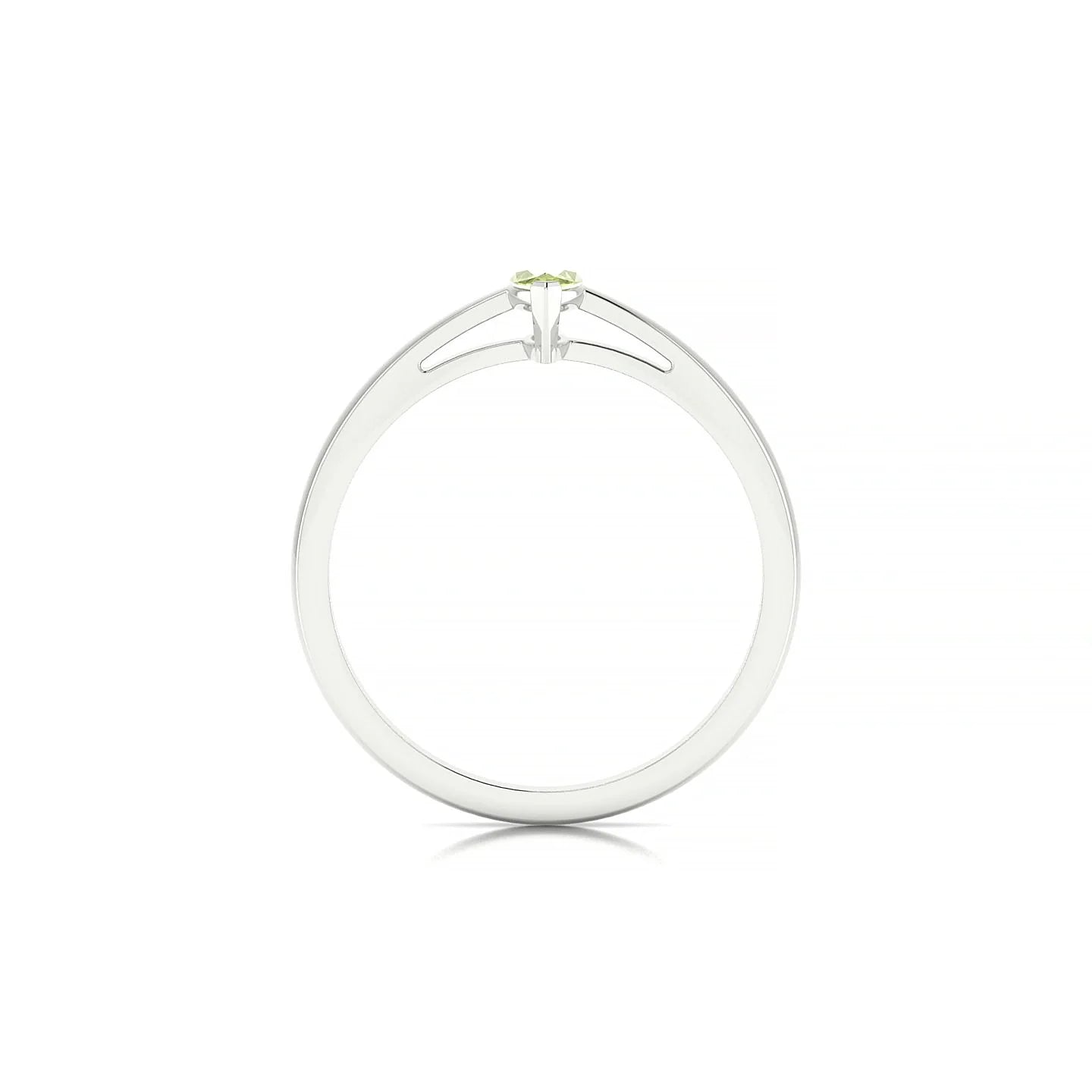 Zenith | 18k White Gold 6 x 3 mm Marquise Peridot Ring