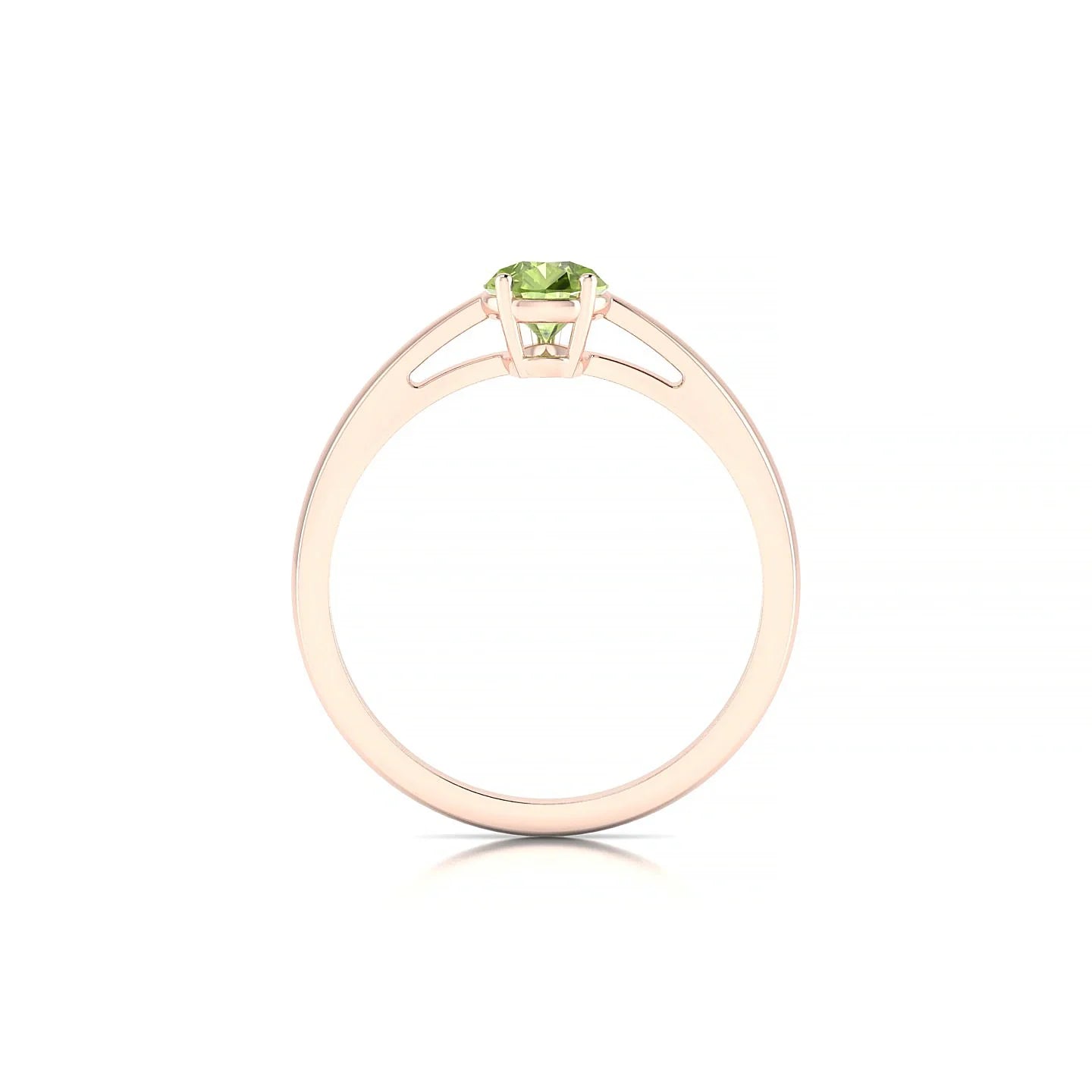 Zenith | 18k Rose Gold 7 x 5 mm Pear Peridot Ring