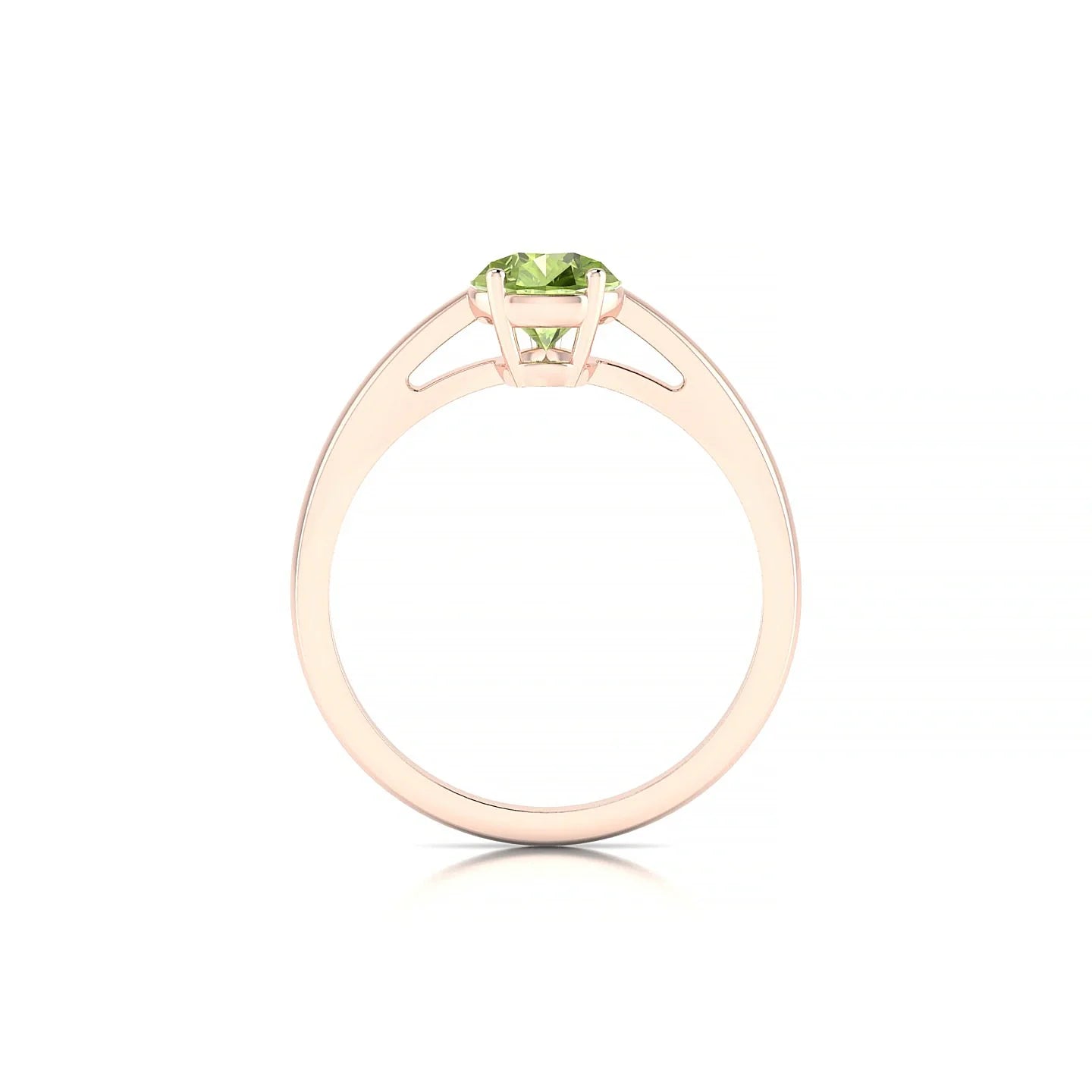 Zenith | 18k Rose Gold 8 x 6 mm Pear Peridot Ring